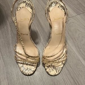 Snakeskin Christian Louboutin sandals